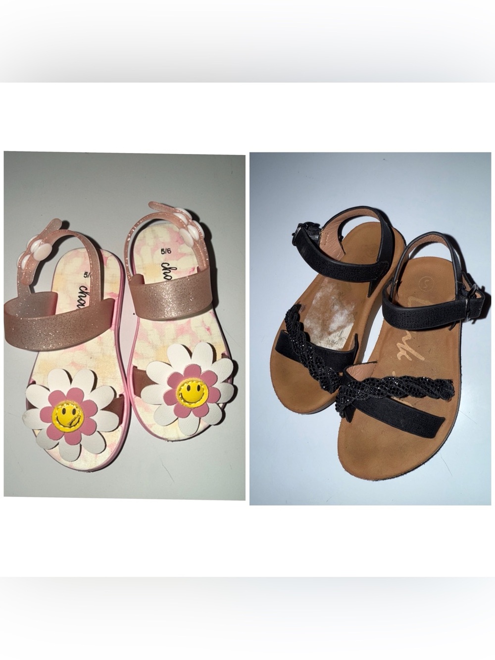 2 Pair Toddler Sandals
